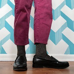 Re/Done x Weejuns Black Leather Loafers